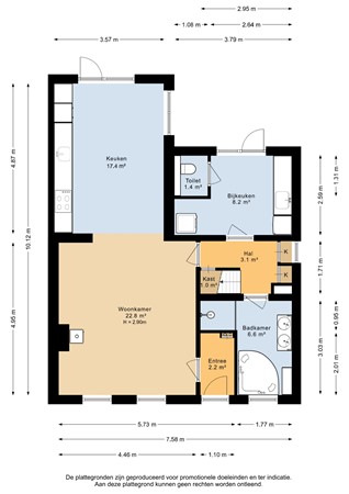 Plattegrond - Heinkenszandseweg 72, 4451 NX Heinkenszand - Begane grond - 2D.jpg